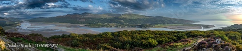 Mawddach River Estuary In Snowdonia National Park Near The City Of Barmouth In Wales, United Kingdom