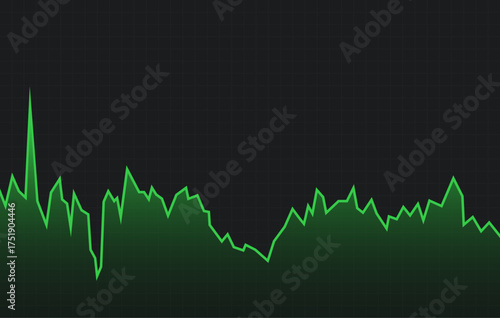 Stock market graph background of up trend chart