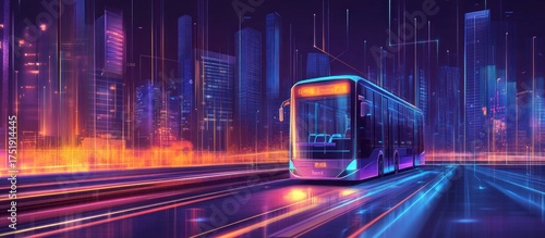 Futuristic City Bus