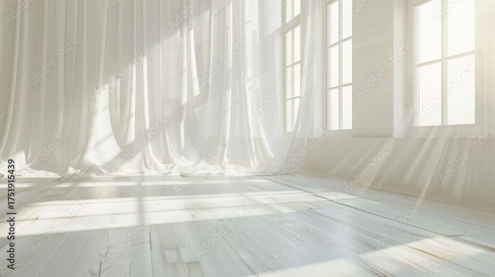 Obraz premium empty white room