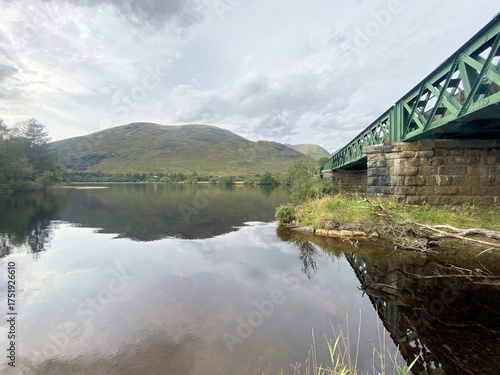 A view of the Scottish Countryside near Inverary on a cloudy day