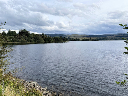 A view of the Scottish Countryside near Inverary on a cloudy day