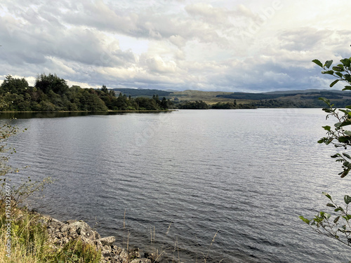 A view of the Scottish Countryside near Inverary on a cloudy day