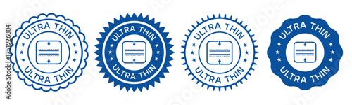 Ultra Thin Quality Guarantee Blue Badge Seal Labels Design
