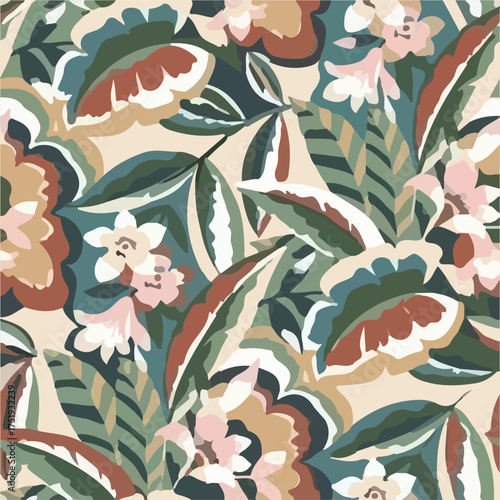 seamless pattern with flowers