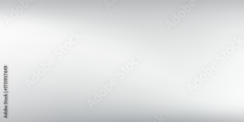 Abstract silver foil background with metal mirror texture. Chrome gradient surface with light gloss modern simple abstract art