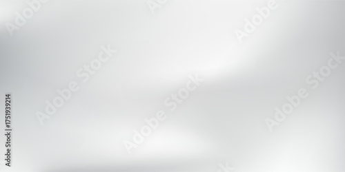 Abstract silver foil background with metal mirror texture. Chrome gradient surface with light gloss modern simple abstract art