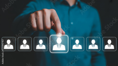 Human resources selecting the right candidate, choosing the best person for the job today