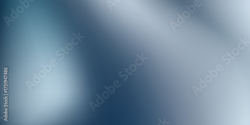Abstract render with fluid shapes and blue metallic reflections, suitable for backgrounds art simple, poster, banners