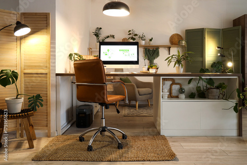 Interior of office with eng...