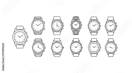 Canvastavla Collection of classic wristwatches showcase diverse designs and styles for luxur