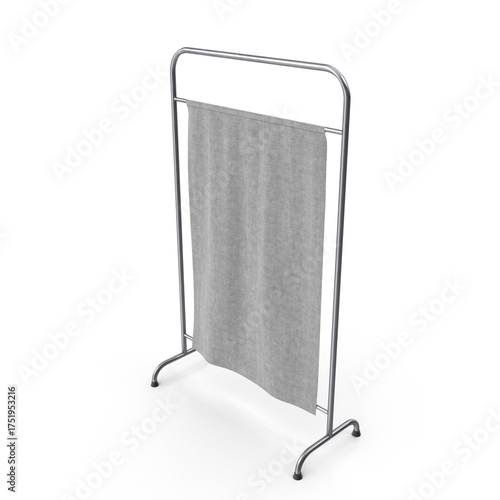Medical privacy screen used in hospital patient rooms