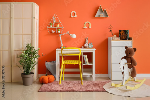 Interior of modern children...