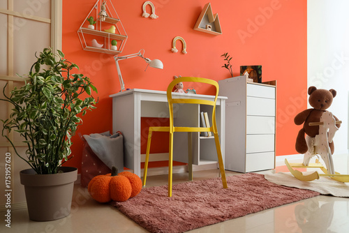 Interior of modern children...