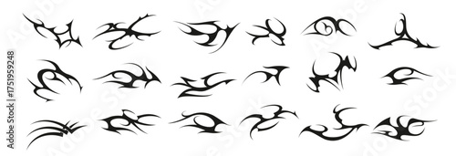 tribal shapes celtic abstract ornament for tattoo design