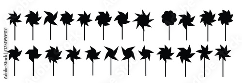 vane icons set cartoon vector breeze toy