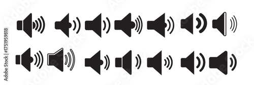 volume speakers silhouette