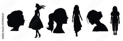 Set of women vector illustration