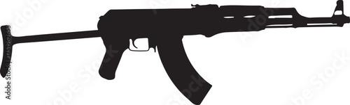 Silhouette Ak74m Rifle Weapon Vector Design
