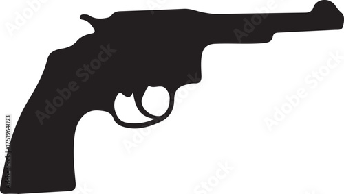 Silhouette Pistol Vector Design