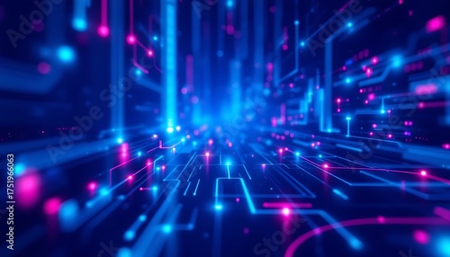 Cyber background, Future technology digital abstract background concept