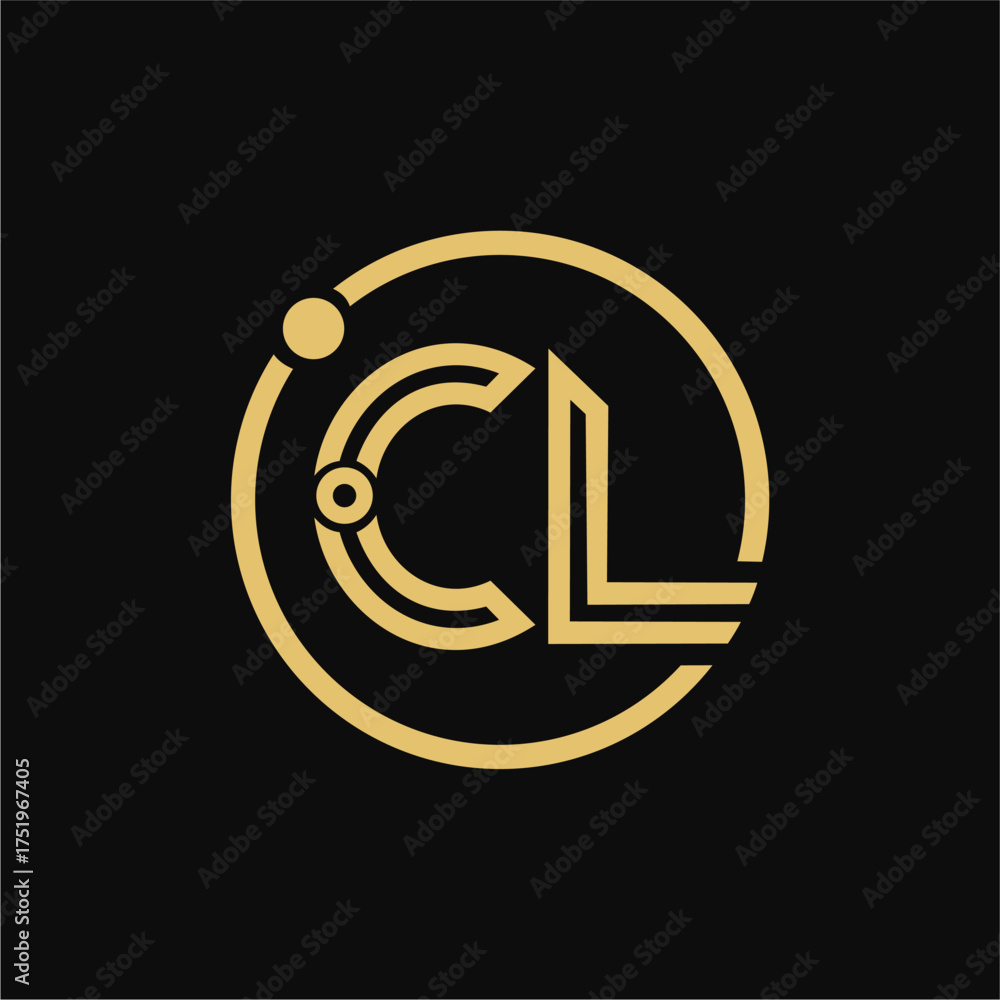 Obraz premium Letter CL logo icon design template elements - vector sign