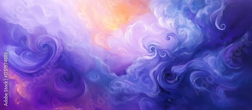 Wallpaper Mural Abstract Swirling Clouds Torontodigital.ca