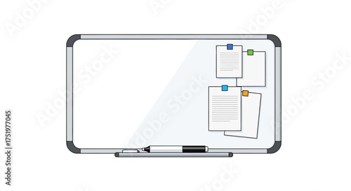 Interactive whiteboard showcasing pinned documents and a marker for collaborative discussions