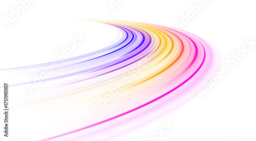 Dynamic digital glow with motion effects and cosmic streaks.