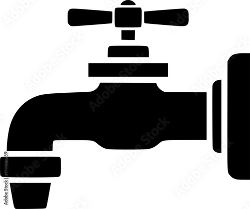 Water tap icon Vector illustration
