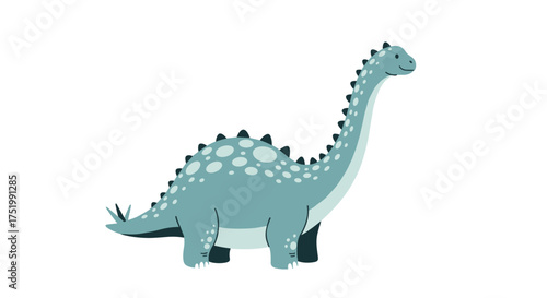 A gentle giant dinosaur with a long neck.