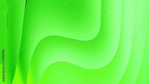 Creative corporate green abstract wave motion 4k background seamless looping