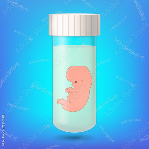 IVF concept. In-Vitro Fertilization. Fertility treatment. Assisted reproductive technology in fertility treatment.