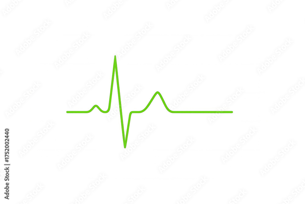 Naklejka premium Heartbeat rate signal pulsating, showing vital signs electrocardiogram for medical health and cardiology monitoring
