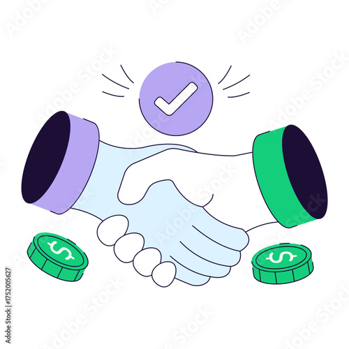 Premium download illustration of deal done