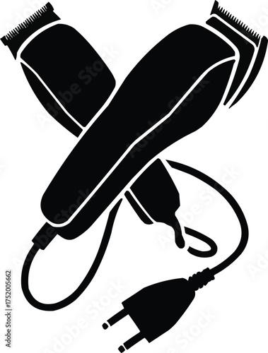 Hair Clippers and Trimmers Silhouette 