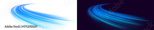 Neon glow, air motion, flowing curve, blurred wave and cyberspace speed.