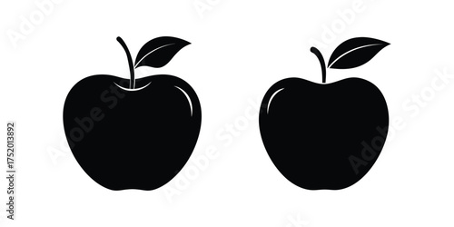 apple silhouette icon vector illustration design