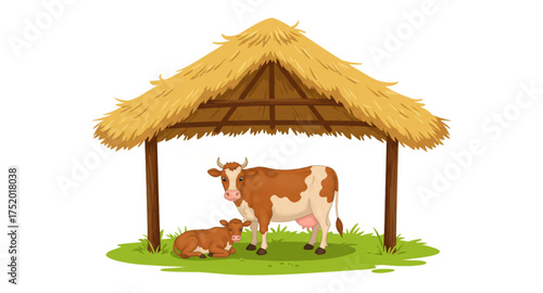 Cow with calf