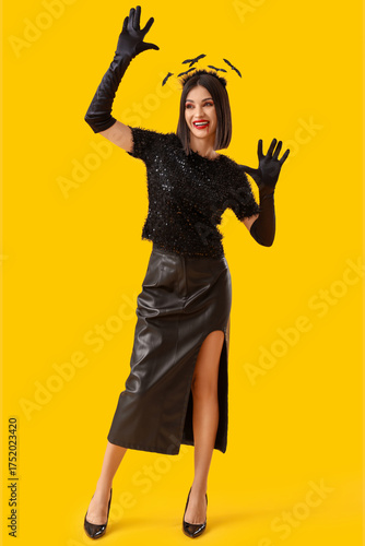 Beautiful young happy woman...