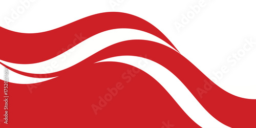 Vector red line background curve element with white space. vector illustration eps10
