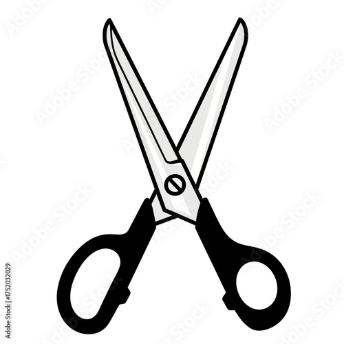 Illustration of a pair of scissors.