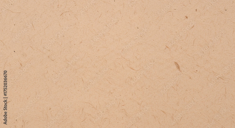 Obraz premium Natural Light Brown Paper Texture Background with Visible Organic Fibers
