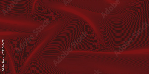 Contemporary technology cover design set. Luxury background with red line pattern (guilloche curves). Premium vector tech backdrop for business layout, digital certificate, formal brochure template