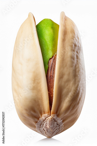 Beautiful pistachio nut inside shell encouraging educational programs on plant-based diets and innovative food solutions globally
