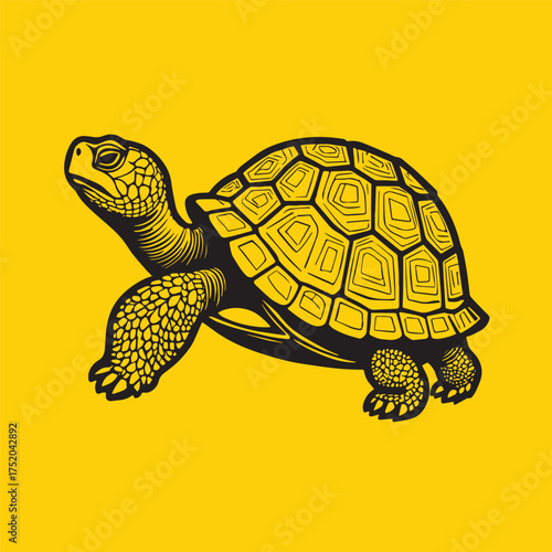 Sea turtle or tortoise silhouette
