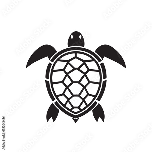 Sea turtle or tortoise silhouette
