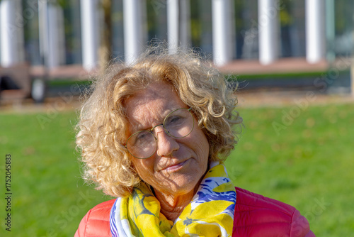 Wallpaper Mural portrait of very attractive mature woman outdoors with natural light Torontodigital.ca