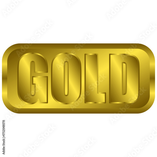 Gold bullion bar with shiny surface reflecting light in a luxurious setting