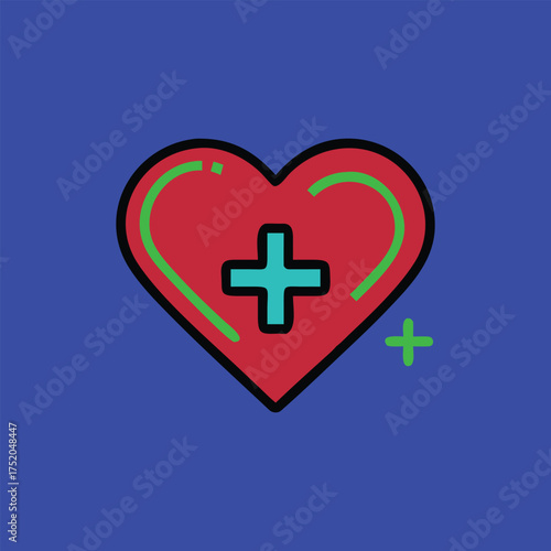 heart and cross Ai generated
